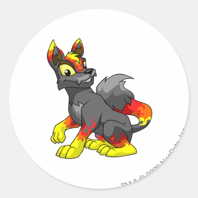 Adesivo Redondo Lupe Fire (Frente)