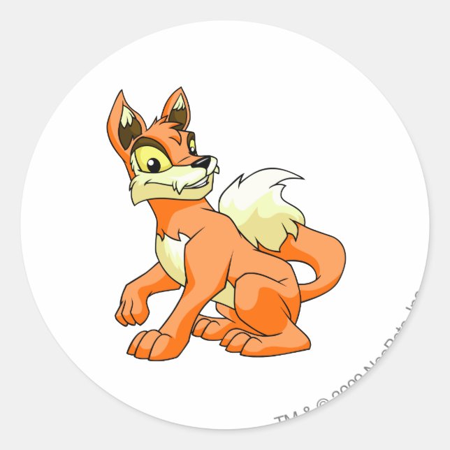 Adesivo Redondo Lupe Orange (Frente)