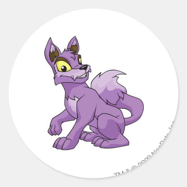 Adesivo Redondo Lupe Purple (Frente)