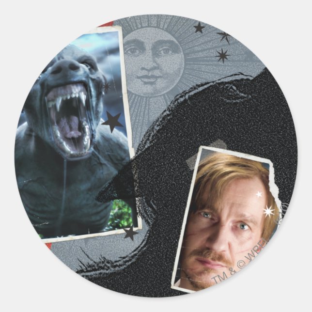 Adesivo Redondo Lupina - Lycanthrope (Frente)