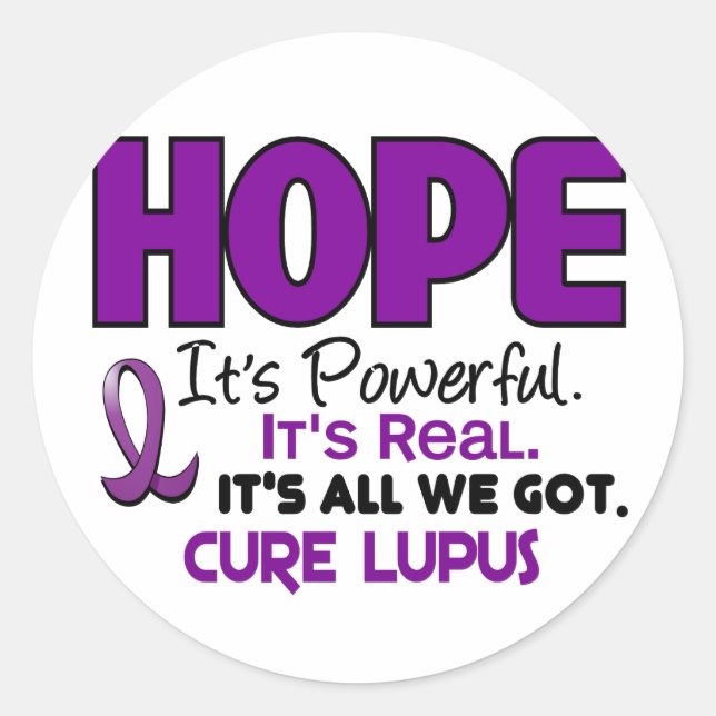 Adesivo Redondo Lupus HOPE 1 (Frente)