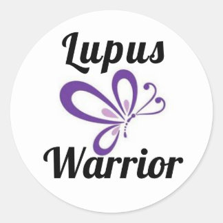 Adesivo Redondo Lupus Warrior Sticker