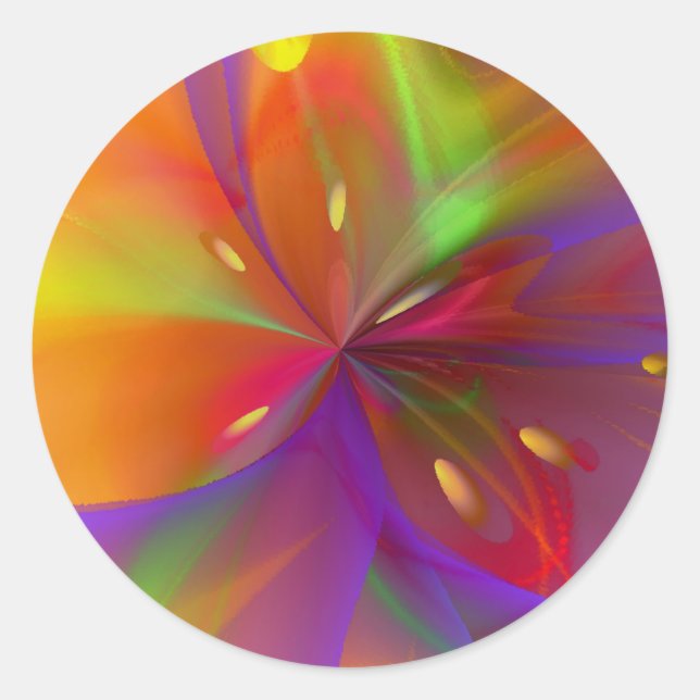 Adesivo Redondo Lustrous Lily (Frente)