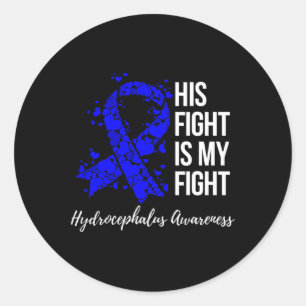 Adesivo Redondo Luta É A Minha Luta Contra A Hidrocefalia Sensibil