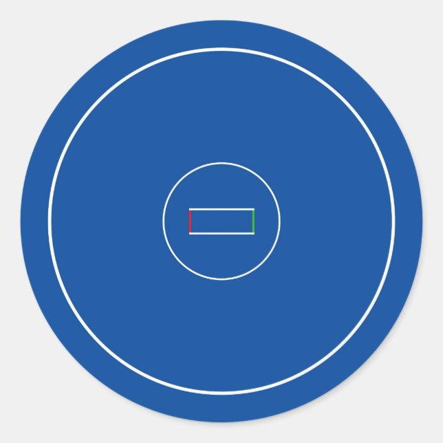 Adesivo Redondo Luta Mat (Frente)