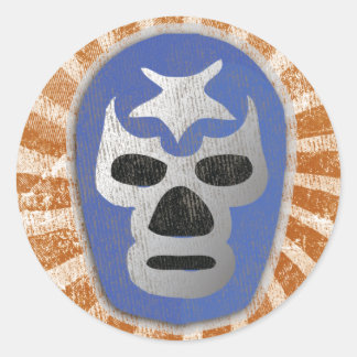 Adesivo Redondo Luta mexicana Lucha Libre