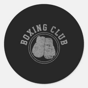 Adesivo Redondo Lutador de Boxe