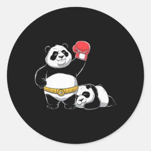 Adesivo Redondo Lutador de boxe de luta esportiva de luta de boxe