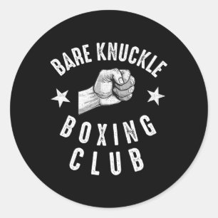 Adesivo Redondo Lutadores de Boxe de Punho