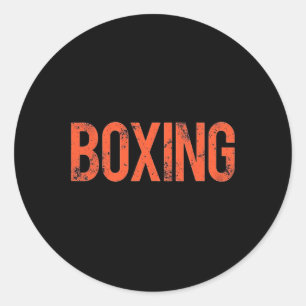 Adesivo Redondo Lutar Como Um Campeão Em Boxing