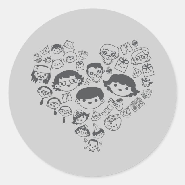 Adesivo Redondo Luv (Frente)