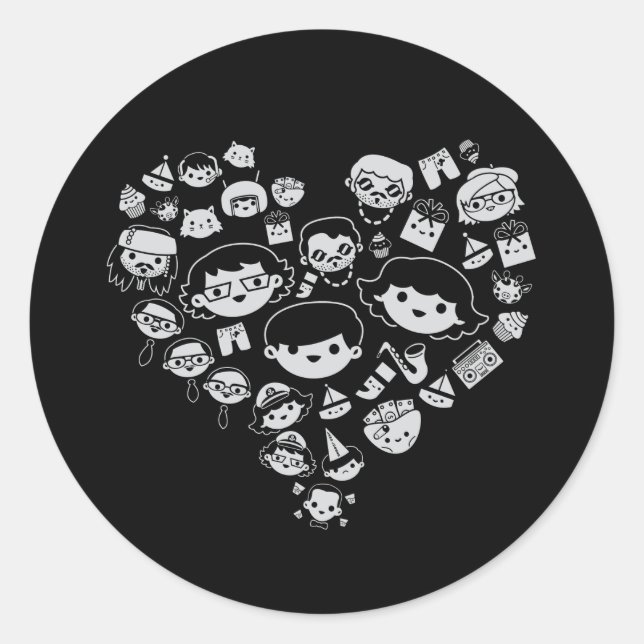 Adesivo Redondo Luv 2 (Frente)