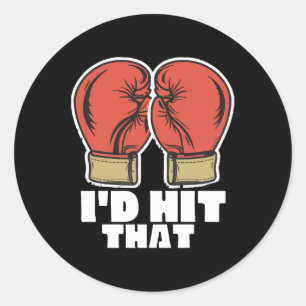 Adesivo Redondo Luvas de boxe