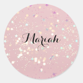 Adesivo Redondo luxe modern romantinc girl