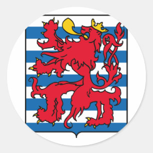 Adesivo Redondo Luxembourg, Bélgica