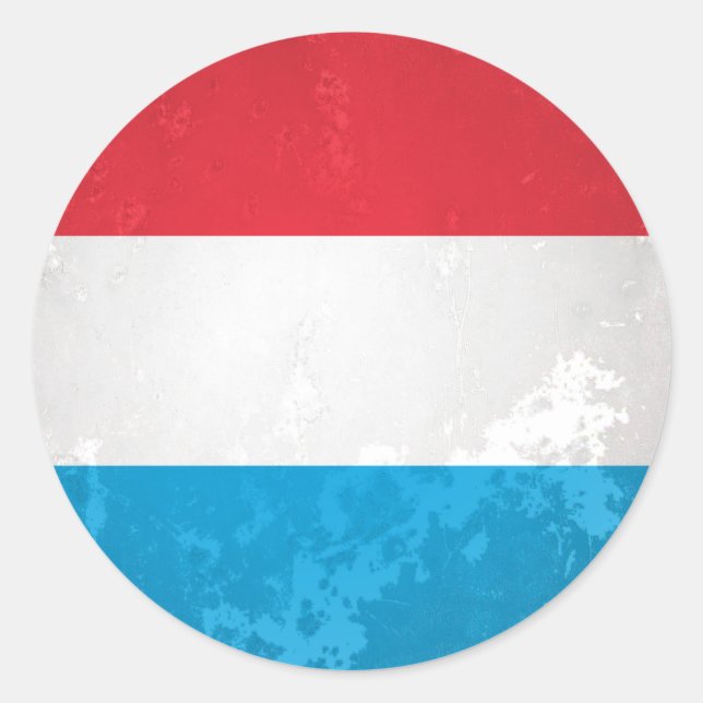 Adesivo Redondo Luxemburgo (Frente)