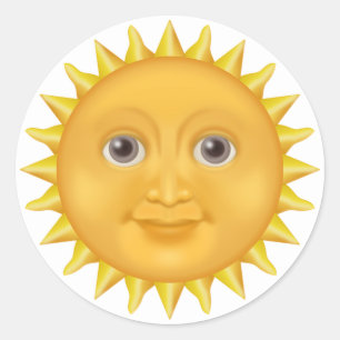 Adesivo Redondo Luz do sol