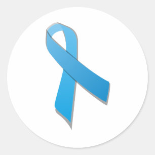 Adesivo Redondo luz - fita azul da consciência