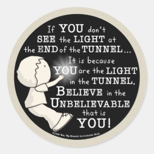 Adesivo Redondo Luz no túnel