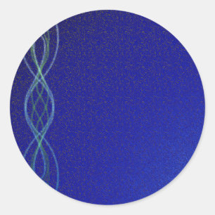 Adesivo Redondo Luzes azuis escuras