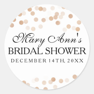 Adesivo Redondo Luzes de cobre do brilho da folha do falso do Tag