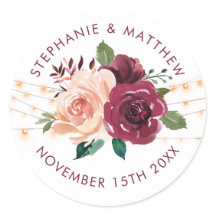 Luzes de Cordas de Rosa de Casamento Dusty