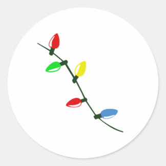 Adesivo Redondo Luzes de Natal