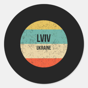 Adesivo Redondo Lviv Ucrânia 3