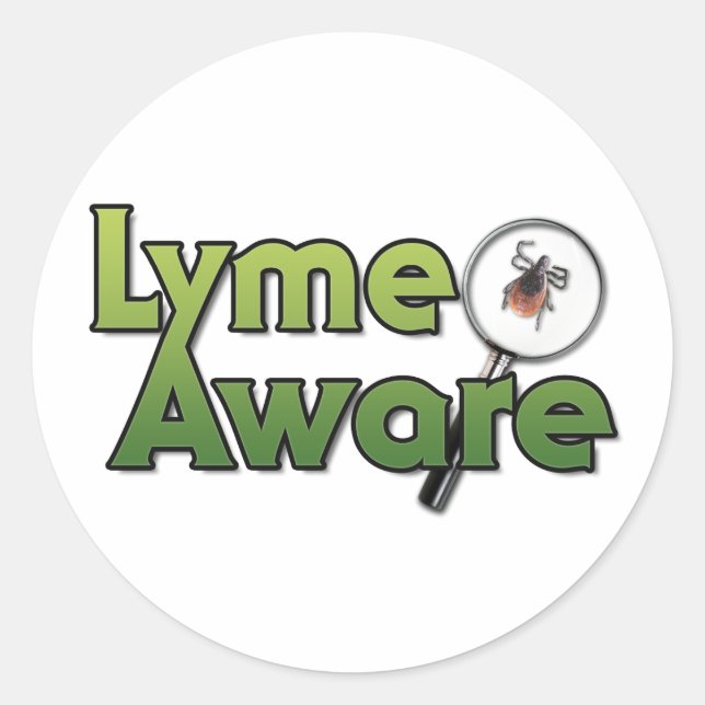Adesivo Redondo Lyme Aware Gear (Frente)
