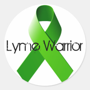 Adesivo Redondo Lyme Warrior Sticker