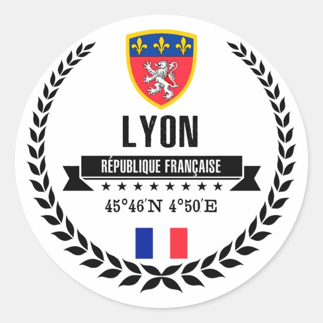 Adesivo Redondo Lyon (Frente)