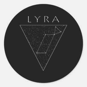 Adesivo Redondo Lyra Star Constulation Lyran StarSementes