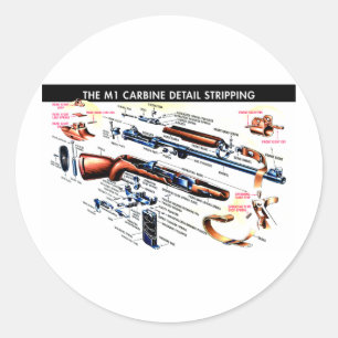 Adesivo Redondo M1 Carbina Eliminada