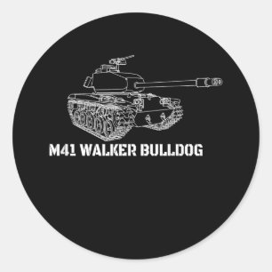 Adesivo Redondo M41 Walker Bulldog American Light Army Gift
