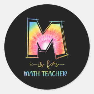 Adesivo Redondo M Ensino De Matemática De Volta À Vida Escolar