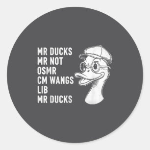 Adesivo Redondo M R Ducks M R Não O S M R Cm Wangs Lib M R Ducks