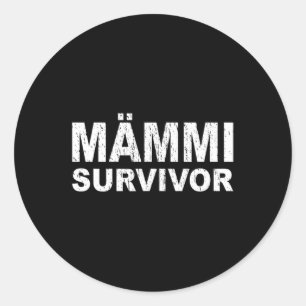 Adesivo Redondo MÄ Survivor Engraçado Comida Finlandesa Ímpar Feli