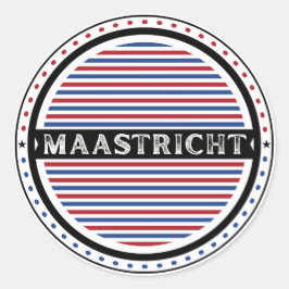 Adesivo Redondo Maastricht City Pride Emblem – Dutch Identity