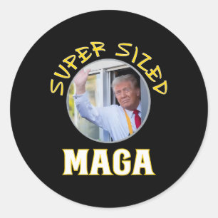 Adesivo Redondo Mac Pai Trump Vance 2024 Faz Fritas Francesas