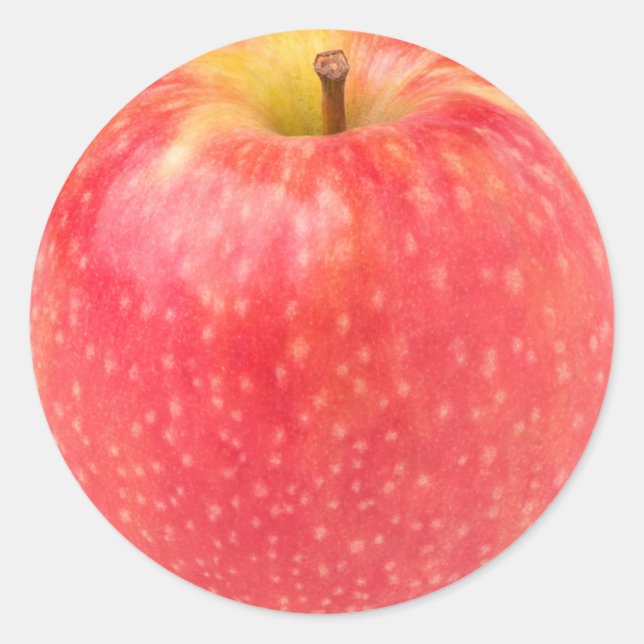 Adesivo Redondo Maçã vermelha (Frente)