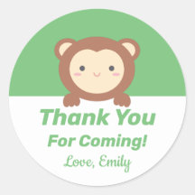 Macaco Kawaii Fofo Obrigado Por Vir