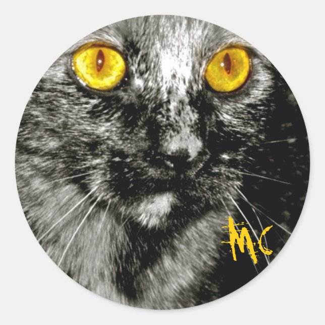 Adesivo Redondo Macaco-Pau (Frente)