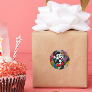 Adesivo Redondo Macaco-pimenta-adesivo