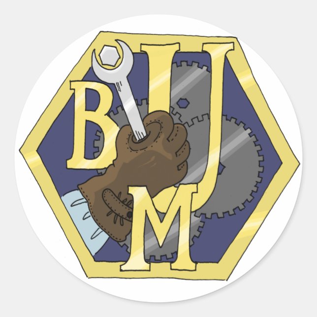 Adesivo Redondo Macacos-da-calça (Frente)