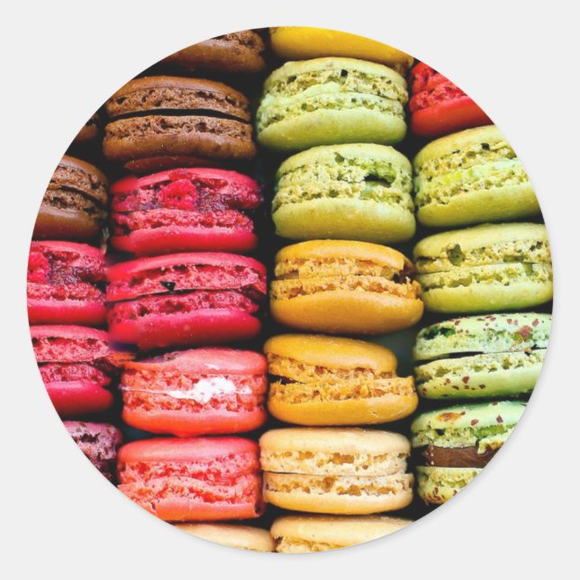 Adesivo Redondo Macaron Stickers (Frente)
