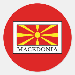Adesivo Redondo Macedônia