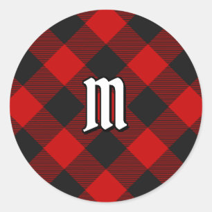 Adesivo Redondo MacGregor Rob Roy Tartan Classic Round Sticker