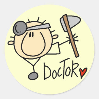 Adesivo Redondo Macho Doctor Stickers