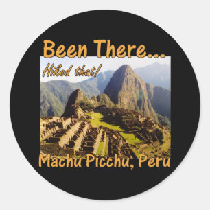 Adesivo Redondo Machu Picchu Inca - Peru - Contou Que