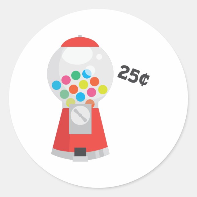 Adesivo Redondo Macina de Gumball (Frente)